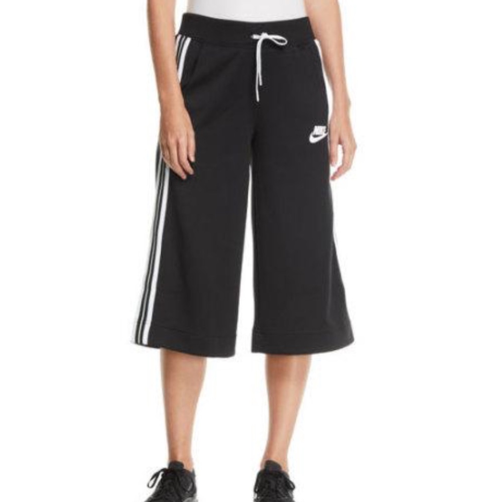 XL Adidas Cropped Drawstring Track Pants Racer - Picture 2 of 8